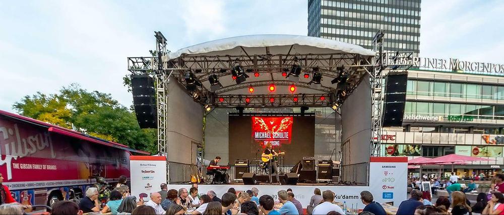 Technik, die nicht alle begeistert. Die Musikbühne des IFA-Fests auf dem Breitscheidplatz im vorigen Jahr.