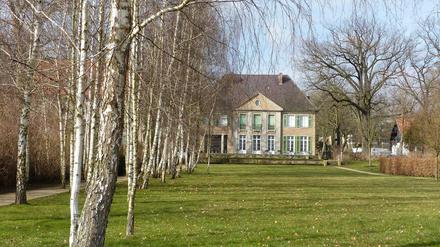 Der Garten der Liebermann-Villa vom Wannseeufer aus gesehen.