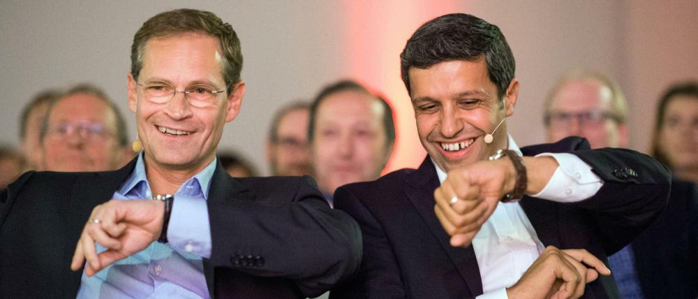 Michael Müller und Raed Saleh arbeiten gut zusammen. Doch Saleh hat noch Größeres vor als SPD-Fraktionschef.