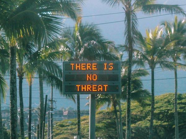 Entwarnung nach falschem Raketenalarm auf Hawaii: "Es gibt keine Bedrohung"