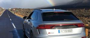 Vier Ringe unterm Regenbogen. Der neue Audi RS Q8 ist halb Spitzensportler, halb Alltags-SUV.