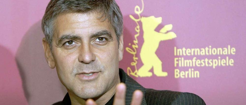 George Clooney stellt auf der Berlinale "Monuments Men" vor.