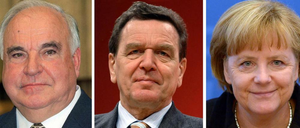 Sieben Männer waren seit 1949 Bundeskanzler, bevor mit Angela Merkel die erste Frau das Amt übernahm.
