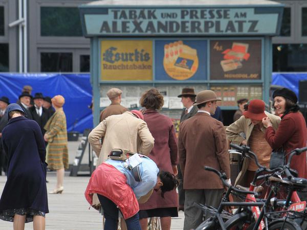 Auch ein alter Kiosk "Tabak und Presse am Alexanderplatz" war aufgebaut worden