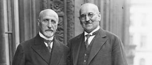 Amtskollegen. Gustav Böß (r.) und der Wiener Bürgermeister Karl Seitz bei einem Treffen im Juni 1929.