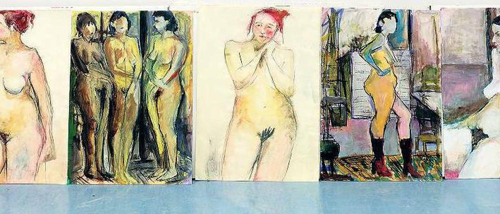 Nicht nur oben ohne. Diese Gemälde von Susanne Schüffel könnten die Gefühle muslimischer Frauen verletzen, mutmaßte man in der VHS Marzahn-Hellersdorf und verbannte sie aus einer Ausstellung der Künstlerin.