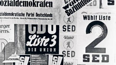 Abstimmen üben. Die Wahl zur Berliner Stadtverordnetenversammlung 1946 fand unter hoher Beteiligung statt.
