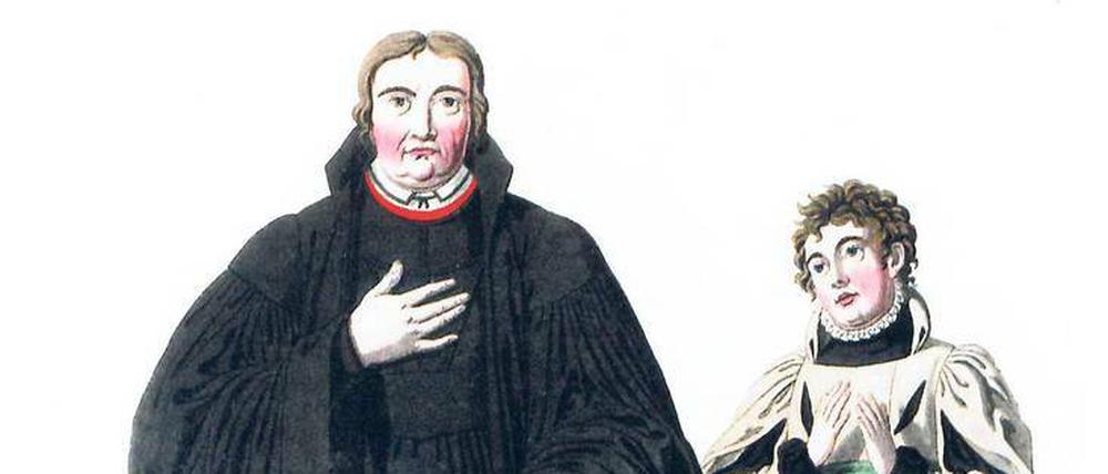 Heinrich Anton Dähling fertigte die Zeichnung des Luther-Talars an – eines von über 150 Kostümen für das Stück. 