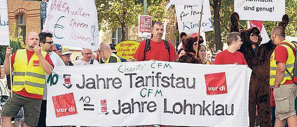 Proteste. Seit Jahren gehen CFM-Mitarbeiter in Berlin auf die Straße.