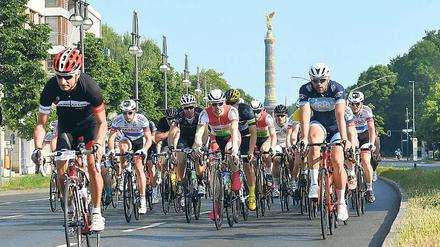 15.000 Radfahrer waren am Sonntag beim Velothon dabei.
