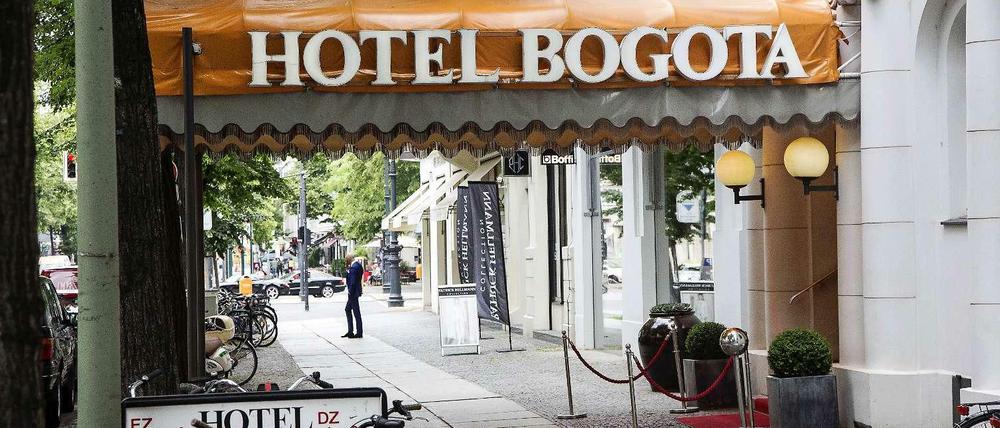 So lange wird es nicht mehr da sein: das legendäre Hotel Bogota in Charlottenburg.