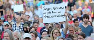Nach den Ereignissen in Chemnitz gingen viele Menschen auf die Straße und demonstrierten für mehr Solidarität. 