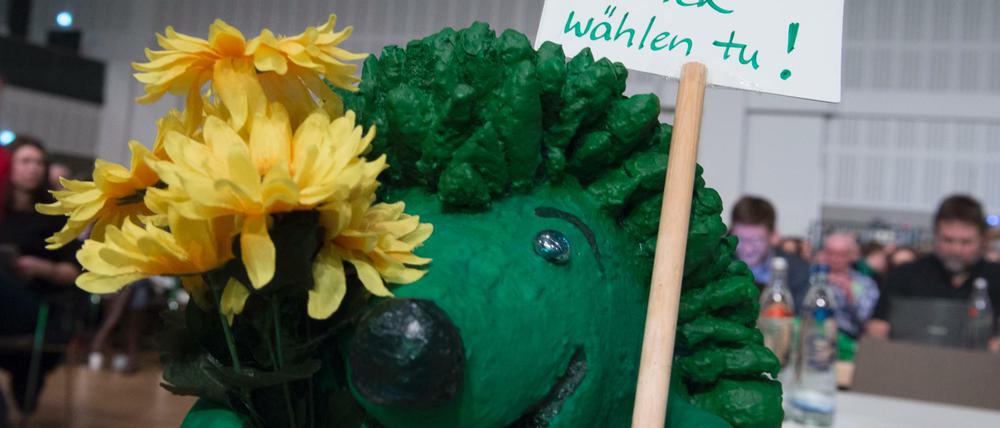 Der Igel ist ein Klassiker bei den Parteiveranstaltungen der Berliner Grünen. 