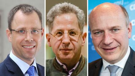 Drei, die für die CDU kämpfen - und für sich: Mario Czaja, Hans-Georg Maaßen und Kai Wegner (von links).