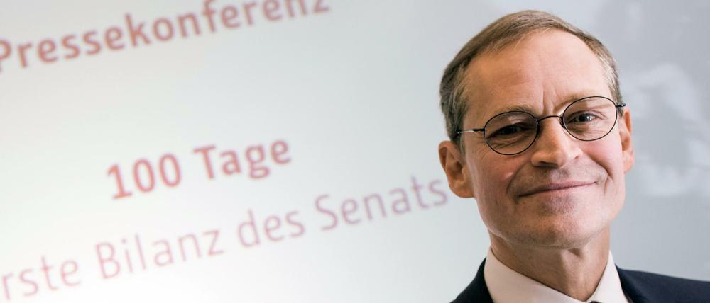 Zufrieden mit der bisherigen Bilanz des Senats: Der Regierende Bürgermeister Michael Müller.