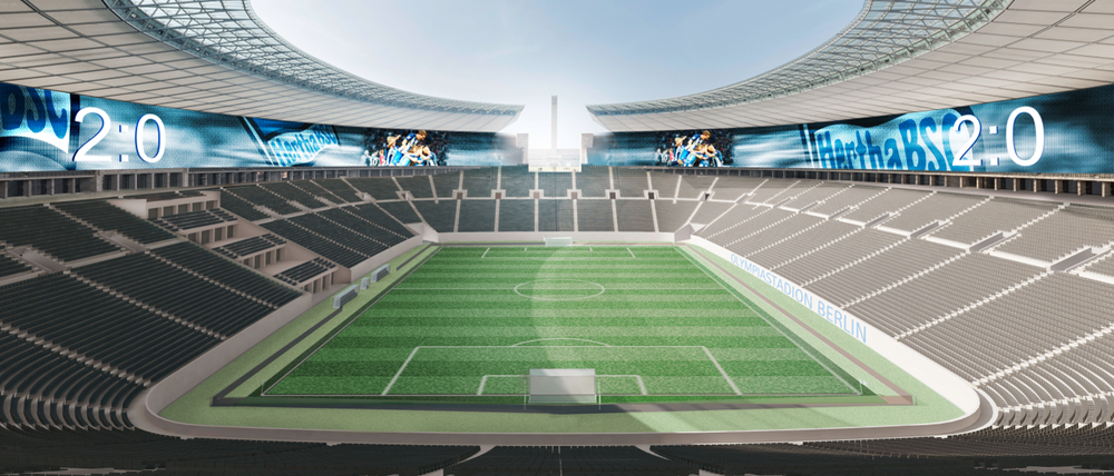 Die Pläne für einen Umbau des Olympiastadions werden immer konkreter. Die Fans sollen näher ans Feld.