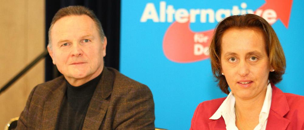 Die Berliner AfD-Vorsitzenden Georg Pazderski und Beatrix von Storch.