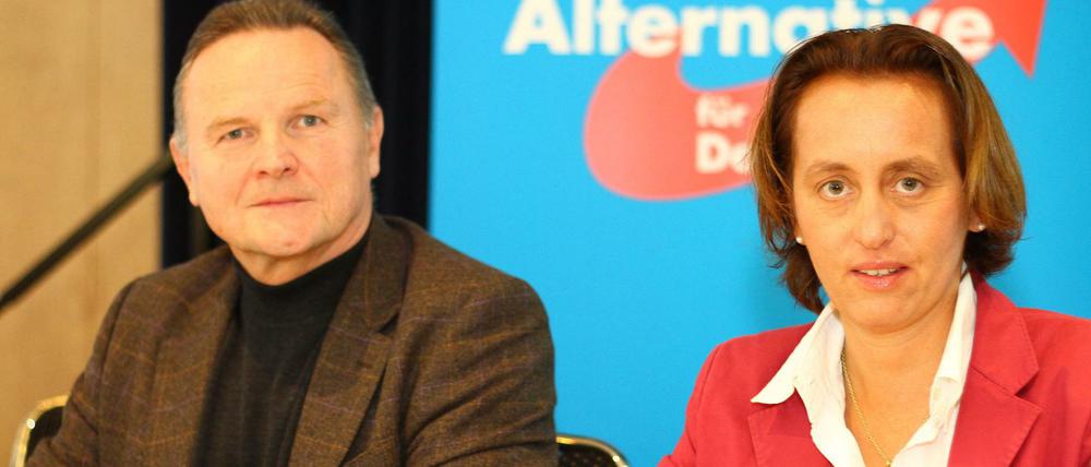 Unter Druck: Die vor einer Woche gewählten AfD-Landesvorsitzenden Georg Pazderski und Beatrix von Storch.