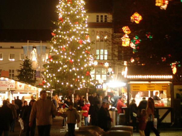 Beschaulich: Der Weihnachtsmarkt in Berlin-Spandau. 