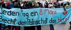 Demo zum Internationaler Frauentag in Berlin. (Archivbild) 