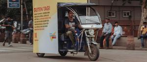 Werbewägelchen der FDP in der indischen Metropolregion Delhi. Foto: Instagram/Bundestagsfraktion der FDP