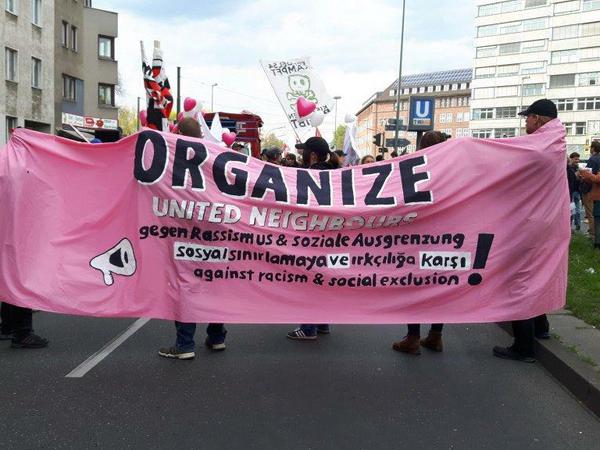 "Organize - Nachbar*innen gegen Rassismus und soziale Ausgrenzung" lautet dass Motto der antikapitalistischen Demo zur diesjährigen Walpurgisnacht.