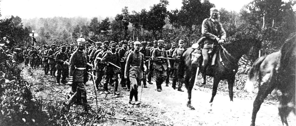Soldaten des ersten Weltkrieges. 