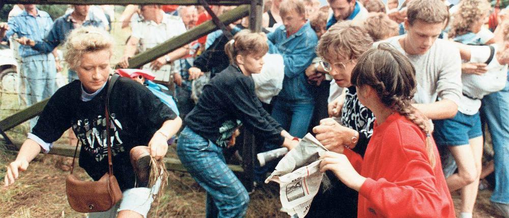 Rund 600 DDR-Bürger flüchteten am 19. August 1989 nach Österreich.