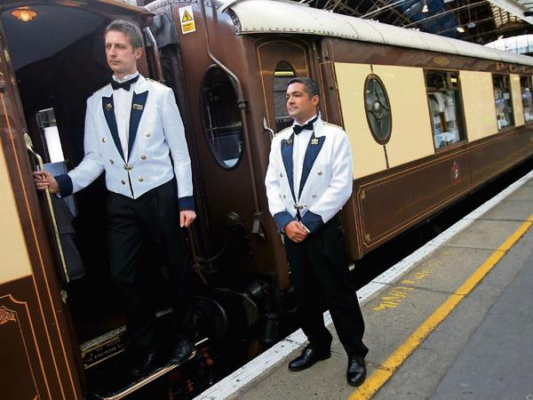 Der legendäre Orient-Express an Londons Victoria Station.