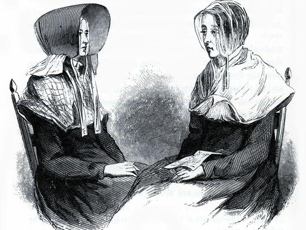 Shaker-Frauen in den USA des 19. Jahrhunderts. Damals blühte die christliche Religionsgemeinschaft.