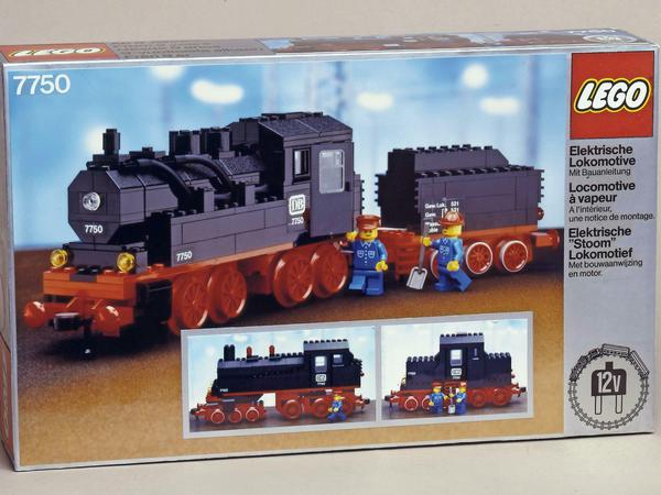 Geldtransport. Im Original-Karton werden für die Anfang der 1980 verkauften Lego-Lokomotive "7750" heute 4000 bis 5000 Euro gezahlt.