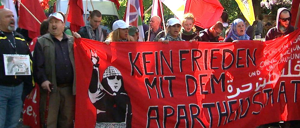 Tag der Nakba: Eine Demonstration in Berlin erinnert an Flucht und Vertreibung von Palästinensern.