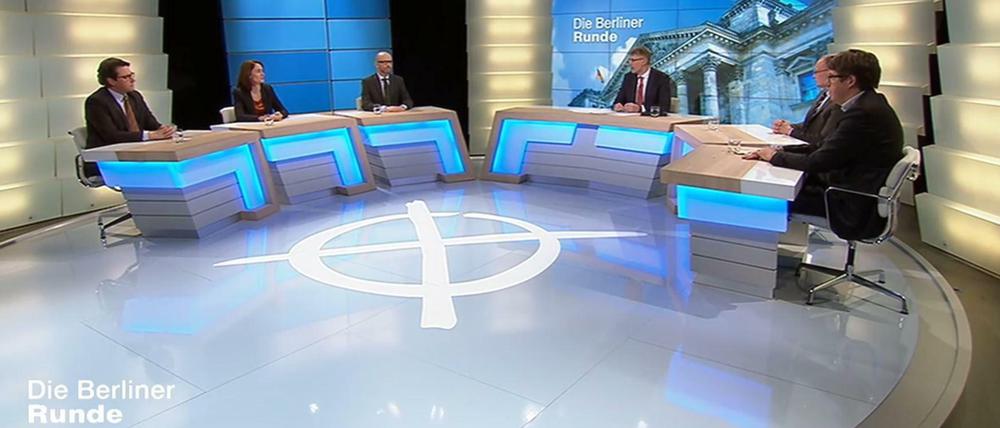 Generelsekretäre, Bundesgeschäftsführer, ein ZDF-Moderator - und fertig war die dröge "Berliner Runde"