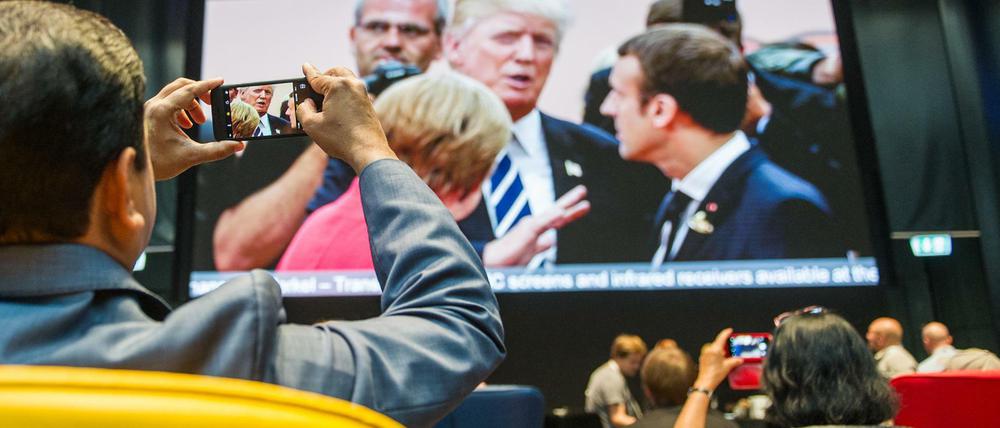 Im Medienzentrum für Journalisten, das anlässlich des G20-Gipfels eingerichtet wurde, waren nicht alle Journalisten willkommen.