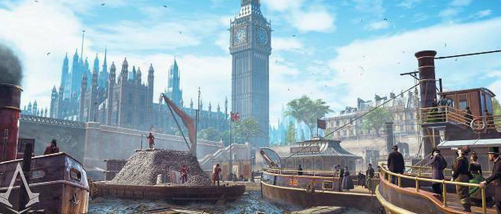 Vor Big Ben: Zu Lebzeiten von Queen Victoria war das Treiben auf der Themse noch etwas trubeliger. 