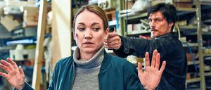 Hauen und Ballern. Polizistin Sarah Kohr (Lisa Maria Potthoff) trifft auf den routinierten und skrupellosen Verbrecher Egor (Stipe Erceg). 