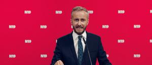 Der Satiriker Jan Böhmermann bewirbt sich nach eigenen Worten mit der Kampagne #neustart19 um den SPD-Parteivorsitz in seiner Sendung «Neo Magazin Royale». 