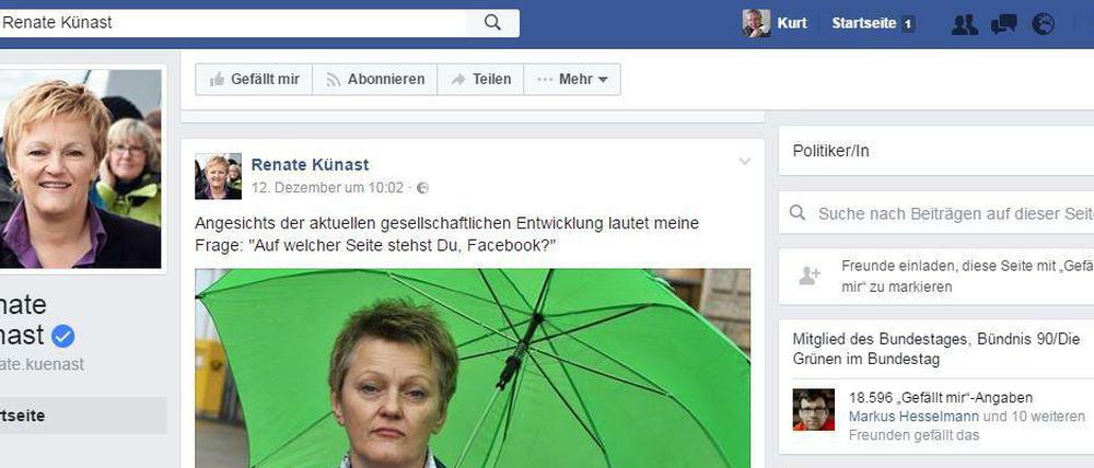 Die Grünen-Politikerin Renate Künast wurde Opfer eine Falschmeldung. Sie entschied sich für eine Klage.