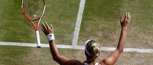 Geschafft. Angelique Kerber schlägt Venus Williams im Wimbledon-Halbfinale. 