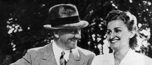 Adolf Hitler mit Eva Braun.