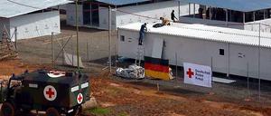 Das deutsche Behandlungszentrum in Monrovia ist noch nicht fertig.