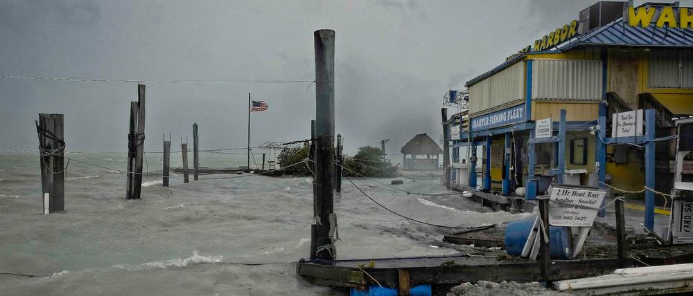 Die Florida Keys bekamen die Wucht von "Irma" am frühen Sonntagmorgen (Ortszeit) zu spüren.