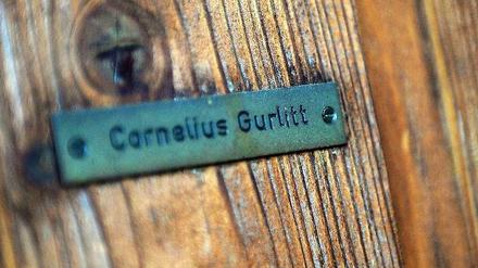 Das Türschild am Salzburger Haus Gurlitts.