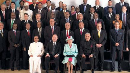 Gruppenbild mit Dame: Alle zwei Jahre treffen sich die Commonwealth-Staaten, um auf ihre Bedeutung hinzuweisen.