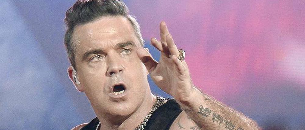 Ausgepowert. Robbie Williams – hier während eines Konzerts am 26. August in Wien – muss wieder eine Auszeit nehmen.