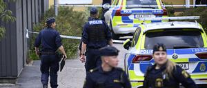 Polizei im schwedischen Helsingborg. 