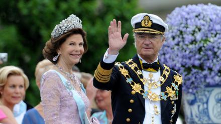 Heute feiert Carl Gustaf - hier mit seiner Frau, der gebürtigen Deutschen Silvia Sommerlath - seinen 70. Geburtstag