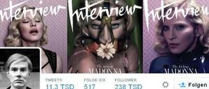 Madonna macht mit einer Cover-Serie für das Interview Magazine von sich reden.