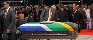4500 Gäste nahmen am Sonntag Abschied von Nelson Mandela.