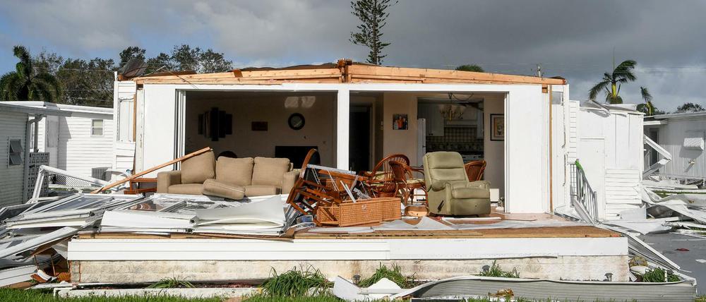 Ein von "Irma" zerstörtes Haus in Florida.